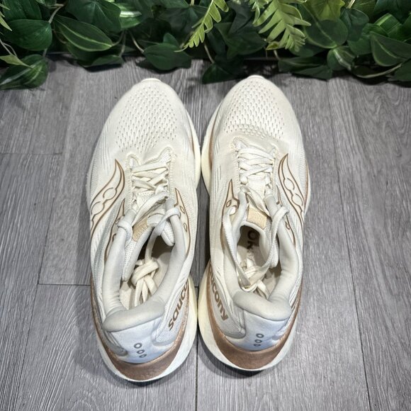 Saucony Womens Ride 18 S11000-104 White Running Shoes Sneakers Size 9 - Picture 6 of 10